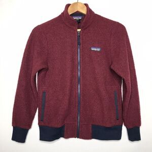 Patagonia W's Woolyester Fleece Jacket Women’s Size XS in Oxide Red Full Zip